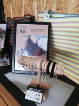 Accessoires Made by bobine , bracelets présentés à l'atelier 16.9
