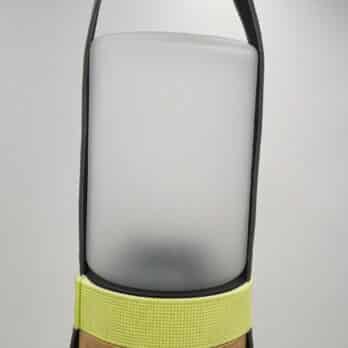 Luminaire sangles grises et jaunes made in france par Made by bobine