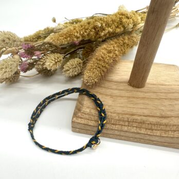 MBB - Bracelets cordon Iris bleu et jaune